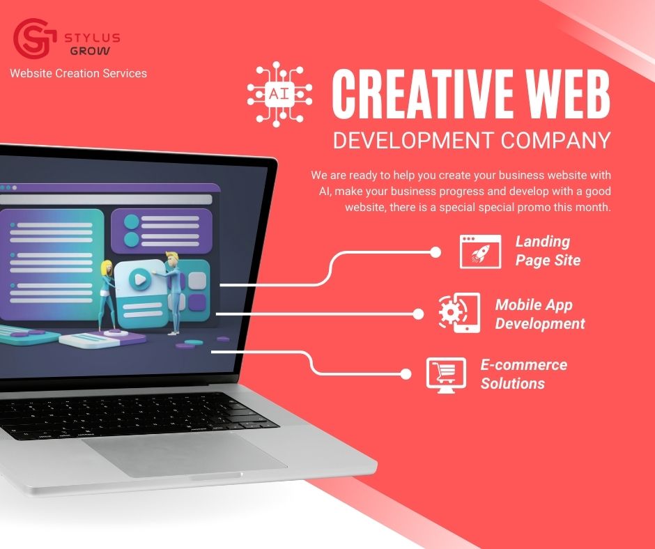 creative website with ai